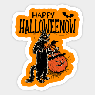 Halloween Cat Haunted Gift Sticker